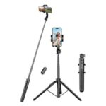 SELFIE STICK Y TRIPODE UGREEN LP586 CON CONTROL REMOTO BLUETOOTH 15062 NEGRO