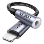 CABLE DE EXTENSIÓN UGREEN US211 LIGHTNING MACHO A HEMBRA REDONDO 10CM 30756 NEGRO