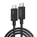 CABLE UGREEN L703 THUNDERBOLT 5A MAX DE 1M 45996 NEGRO