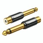 ADAPTADOR UGREEN AV169 6.35MM MACHO A RCA HEMBRA 80731