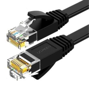 CABLE UGREEN NW102 LAN CAT6 UUTP PLANO 1M 50173 NEGRO