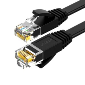 CABLE UGREEN NW102 LAN CAT6 UUTP PLANO 15M 50180 NEGRO
