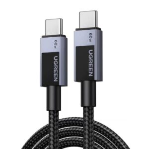 CABLE UGREEN L524 USB-C A USB-C PD 3A 2M 55775 GRIS