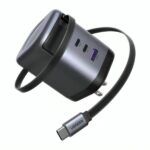 CARGADOR UGREEN X616 100W GAN CON CABLE RETRACTIL 65827