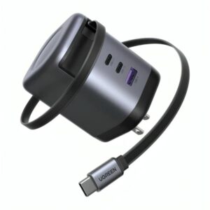 CARGADOR UGREEN X616 100W GAN CON CABLE RETRACTIL 65827