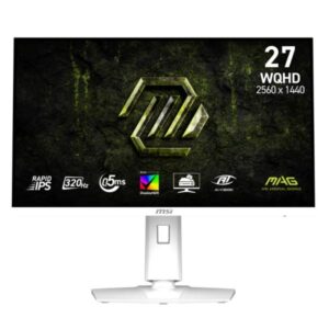 MONITOR GAMING MSI MAG 274QRFW X32 27 PULG PLANA WQHD 2560X1440 320HZ RAPID IPS G-SYNC 9S6-3CE49H-036 BLANCO