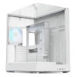 CASE APNX V2-F-WT-V1 MID TOWER 4 VENTILADORES CON PANEL FRONTAL Y LATERAL APCM-VI03143.21 BLANCO