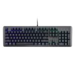 TECLADO GAMING RGB COOLER MASTER CK-550 V2 MECÁNICO ALÁMBRICO USB INGLÉS SWITCH MARRÓN CK-550-GKTM1-US NEGRO / GRIS