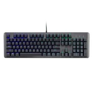 TECLADO GAMING RGB COOLER MASTER CK-550 V2 MECÁNICO ALÁMBRICO USB INGLÉS SWITCH MARRÓN CK-550-GKTM1-US NEGRO / GRIS