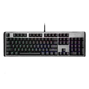 TECLADO GAMING RGB COOLER MASTER CK550 V2 MECÁNICO ALÁMBRICO USB INGLÉS SWITCH ROJO CK-550-GKTR1-US NEGRO / GRIS