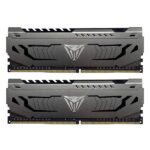 MEMORIA RAM PC 8GB (2×4GB) PATRIOT VIPER 4 STEEL DDR4 3200MHz CL16 1.35V PVS48G320C6K V4S GRIS