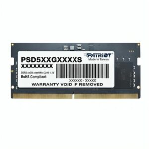 MEMORIA RAM PARA LAPTOP 8GB PATRIOT PSD58G480041S SL DDR5 4800MHZ CL40 1.1V NEGRO