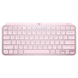 TECLADO LOGITECH MX KEYS MINI MEMBRANA INALÁMBRICO BLUETOOTH INGLÉS 920-010474 ROSADO