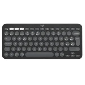 TECLADO LOGITECH PEBBLE KEYS 2 K380S MEMBRANA INALÁMBRICO BLUETOOTH ESPAÑOL 920-011783 NEGRO