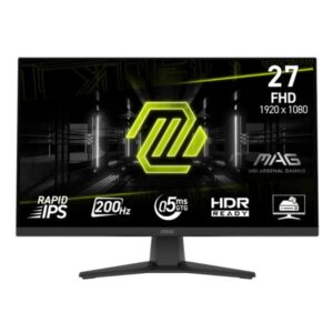 MONITOR MSI MAG 272F 27" PLANA 1920 X 1080 FHD 200HZ RAPID IPS ADAPTIVE-SYNC HMDI / DISPLAYPORT 9S6-3CE51T-002