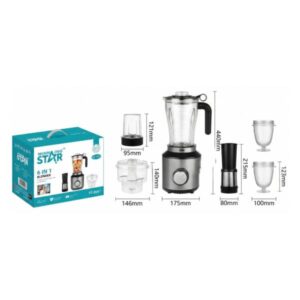 LICUADORA WINNING STAR ST-2087 6 EN 1 350W 1.8L ZZJ-1667-WST-110V-14568