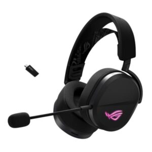 HEADSET GAMING RGB ASUS ROG PELTA ALÁMBRICO USB-C / INALÁMBRICO BLUETOOTH/ 2.4GHZ NEGRO