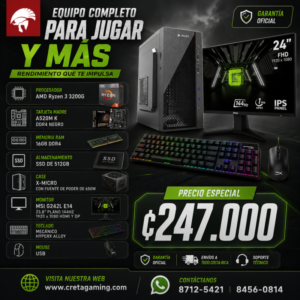 Computadora Ryzen 3 + Monitor y accesorios