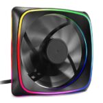 ABANICO SHARKOON SHARK LIGHT RGB 1X12CM 4044951028924 NEGRO