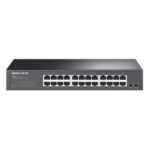 SWITCH MERCUSYS MS124GS 24 PUERTOS GIGABIT 10/100/1000 MBPS NO ADMINISTRABLE RACKMOUNT PLUG & PLAY