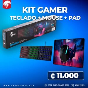 kit teclado mouse pad