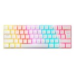 TECLADO GAMING RGB ADATA XPG SUMMONER MINI MECÁNICO ALÁMBRICO USB INGLÉS SWITCH AZUL SUMMONERMINI61BL-WHCES BLANCO