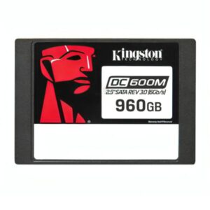 HD INTERNO SOLIDO 960GB KINGSTON DC600M 2.5 PULG SATA III 560MB/S / 530MB/S SEDC600M/960G NEGRO