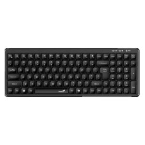 TECLADO GENIUS LUXEMATE Q7100BT MEMBRANA INALÁMBRICO BLUETOOTH / 2.4GHZ ESPAÑOL 31320005401 NEGRO