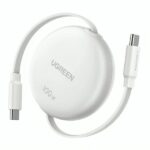 CABLE RETRÁCTIL UGREEN L531 USB-C A USB-C 100W CARGA RÁPIDA 95673 BLANCO