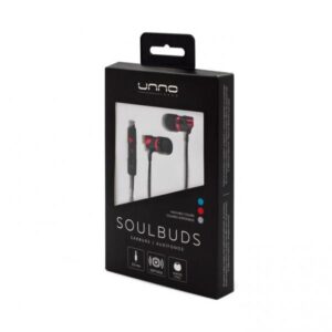 AUDIFONO UNNO TEKNO SOULBUDS ALÁMBRICO 3.5MM HS7009RD ROJO