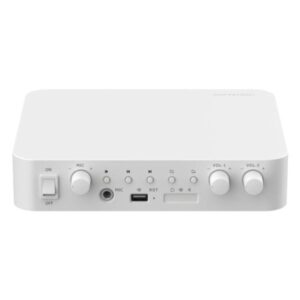 AMPLIFICADOR DE AUDIO DE RED HIKVISION DS-QAE1A80G1-VB(O-STD)/EU (E) 2 ZONAS 80W BLUETOOTH / USB 347000001