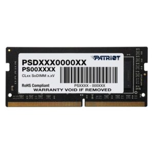 MEMORIA RAM LAPTOP 8GB PATRIOT PSD38G1600L2S DDR3 1600MHZ CL11 1.35V NEGRO
