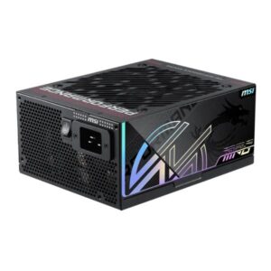 FUENTE DE PODER MSI MPG AI1600TS PCIE5 1600W 80 PLUS TITANIUM MODULAR ATX 306-7ZPUA12-CE0 NEGRO