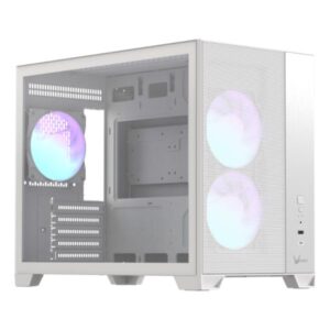 CASE RGB FORMULA V AIR MESH G6 PLUS WHITE AR MID TOWER 3X120MM PANEL FRONTAL DE ACERO/PLASTICO SIN FUENTE DE PODER 4711401667339 BLANCO