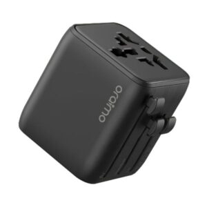 ADAPTADOR UNIVERSAL ORAIMO POWEROMNI 25 OCW-T01 2 TOMAS AC/ENCHUFES NEGRO