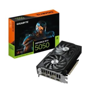 TARJETA DE VIDEO GIGABYTE GEFORCE RTX 5050 WINDFORCE OC V2 8G GDDR6 GV-N5050WF2OCV2-8GD NEGRO