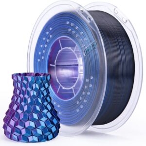 Filamento para impresora 3D - SILK Tri Color Azul Púrpura Negro ELEGOO