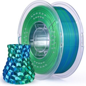 Filamento para impresora 3D - SILK  Dual Colores Azul Verde ELEGOO