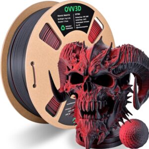 Filamento para impresora 3D - Rojo negro OVV3D