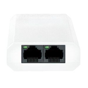 SWITCH HIKVISION DS-3E0503DP-E/R 1 PUERTO GIGABIT POE DE ENTRADA 2 PUERTOS GIGABIT POE DE SALIDA 10/100/1000 MBPS POE 30 W SIN VENTILADOR 301803181 BLANCO
