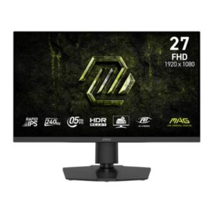MONITOR GAMING MSI MAG 272PF X24 27 PULG PLANA 1920 X 1080 FHD 240HZ IPS ADAPTIVE-SYNC ALTAVOCES 2X2W 9S6-3CE59T-023 NEGRO