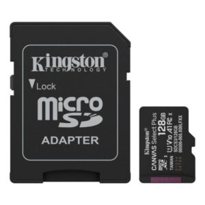 MEMORIA MICRO SD 128GB KINGSTON CANVAS SELECT PLUS GEN3 CLASE 10 UHS-I U1 V10 A1 150 MB/S DISPOSITIVOS ANDROID Y CAMARAS SDCS3/128GB