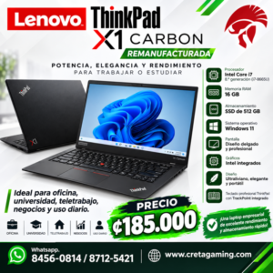 ThinkPad X1 Carbon Remanufacturada