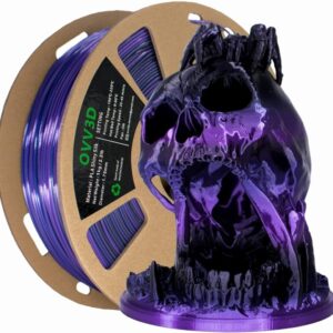 Filamento para impresora 3D - ELEGOO SILK Black Purple