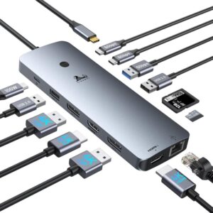 HUB LIONWEI Estación de acoplamiento USB C para computadora portátil